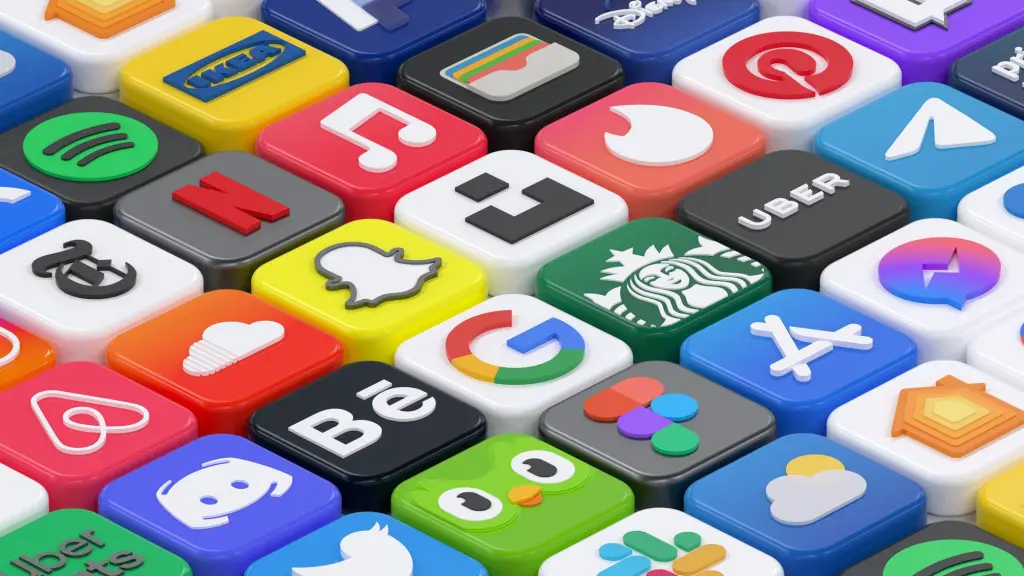 Cuadrícula de iconos de aplicaciones populares, representando la variedad de apps disponibles para simplificar las finanzas personales