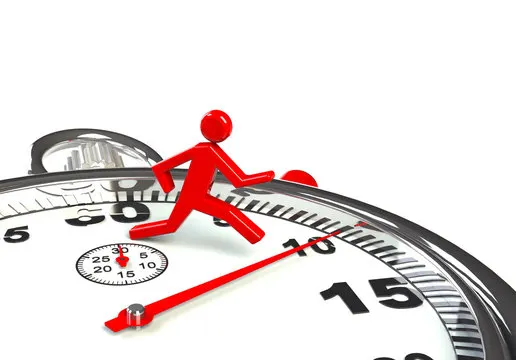 Icono de cronómetro o temporizador configurado en diez minutos para cuenta regresiva, utilizado para representar plazos cortos o técnicas de productividad.